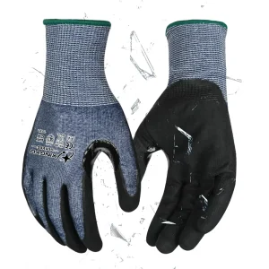 A3 15G HPPE Cut-Resistant Gloves, Nitrile-Coated, Anti-Slip, Breathable, for Industrial Construction