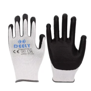 A4 Cut-Resistant Work Gloves Pack Anti-Cut Nitrile Foam Coated Wear-Resistant Custom Safety Work Gloves