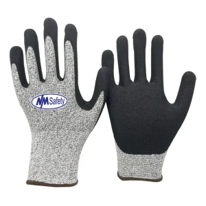 ANSI A3 Industrial Safety Gloves Anti-Cut Sandy Nitrile Work Gloves