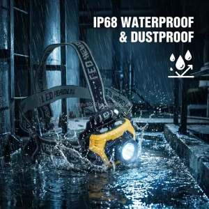 ATEX Standards IP68 Waterproof EX Rated Intrinsically Safe High Power Rechargeable Adjustable Beam LED Searchlight Portable