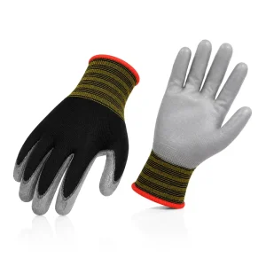 Abrasion-Resistant Heavy-Duty PU-Coated Safety Gloves for Industrial Maintenance and Repair