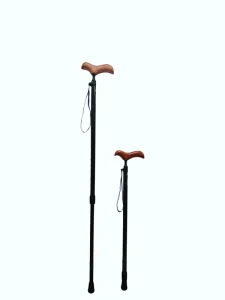 Adjustable Telescopic Carbon Fibre Walking Stick Suitable for Night Walking and Outdoor Hiking