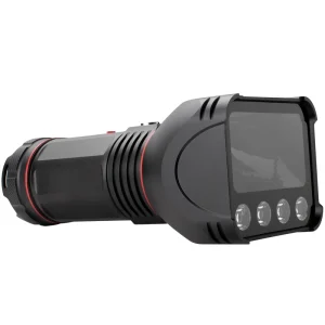 All Black Design Portable LED Flashlight Torch Waterproof Camping Fishing Diving Light Flashlight Rechargeable