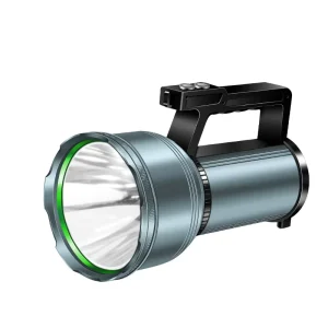 Aluminum Alloy Material IP54 Rated LED Searchlight with Rechargeable Lithium Battery Portable Camping Outdoor Lighting