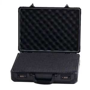 Aluminum Alloy Toolbox Instrument Box Suitcase Impact Resistant Safety Case Equipment Camera Case with Precut Foam