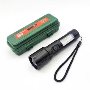 Aluminum Alloy Type C Rechargeable EDC Flashlight with COB Side Light for Industrial Work Automotive Repairing Camping LED Torch