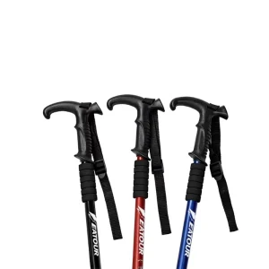 Aluminum Durable Ultra light Telescopic Mountaineering Walking Stick for Adults Outdoor Use Men’s Women’s Climbing Hiking