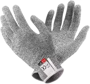 Anti Cut Gloves Cut Resistance HPPE Level 5 High Quality Work Safety Mittens Cut Protection CE EN Certificate