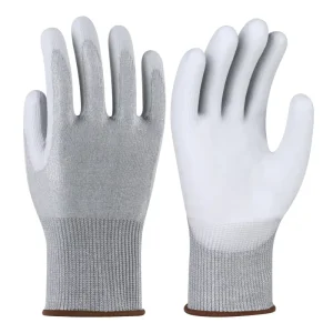 Anti Cut Level 5 Protection With PU Coated Palm Safety Work Cut Resistant Gloves