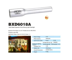 Anti Explosion Flashlight Zone 0 Certified LED Professional Waterproof Portable Safety Torch for Hazardous Area Sewer