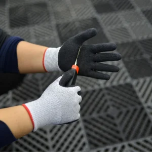 Anti Slip PVC Coated Gloves Oil Resistant Gloves for Processing Fish and Seafood