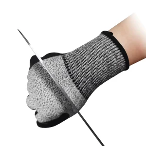 Anti Slip TPR Cut Resistant Safety Gloves with Cut 5 Level Waterproof & Anti Impact Sizes S M L XL GBL Brand