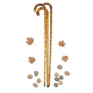 Antique Bamboo Walking Sticks for Elderly Classic Luxury Design Durable Lightweight Eco Friendly Convenient Cane Outdoor Travel