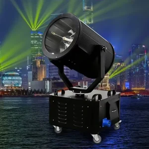 Automatic Rotating 5000W Space Cannon Searchlight Hotel Roof Plaza Tourist Area Landscape Lighting High Power Laser Light