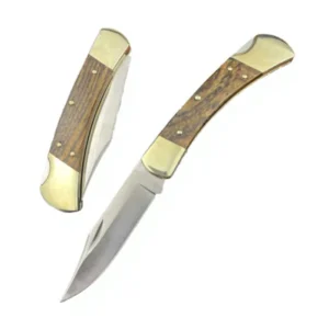 BK110 Copper Handle DIY Outdoor Folding Pocket Knife EDC Tool Self defense Camping Survival Fishing Hunting