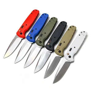 BM 4300BK High quality Outdoor Survival Stainless Steel Folding Knife ABS Handle Folding Pocket Knife Hunting Knife EDC Tool