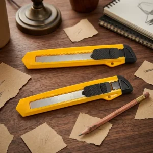 Box Cutter Industrial Grade High Carbon Steel Slide Open Retractable Razor Blade Utility Knife Plastic ABS New Style