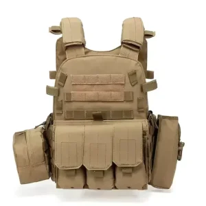 Breathable Adjustable Safety Nylon Tactical Vest with 6094 Pouch Carrier Full Coverage Tactical Vest
