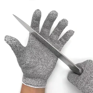 Breathable Anti-Vibration Anti-Impact Cut-Resistant Nylon and TPR Work Gloves 7 oz Anti-Static