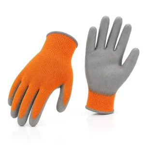 Breathable Lightweight PU-Coated Safety Gloves Ergonomic Design Work Gloves for Hand Protection