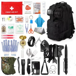 Bug Out Bag with Survival Essentials Disaster Supplies for Outdoor Adventures Outdoor
