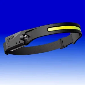 Built-in Battery USB Rechargeable LED Multi Function Head Torch Flashlight, Camping Fishing Search Light