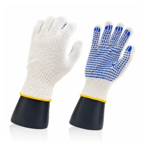 Bulk Purchase Competitive Price PVC Dotted Safety Gloves Anti slip Protection Working Gloves China Factory Direct