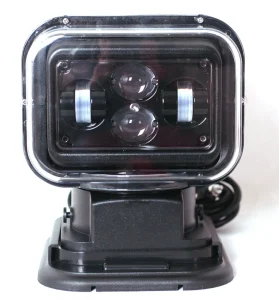 CE 60W High Brightness LED Searchlight Waterproof with Controller 6000k Color Temperature for Search Rescue and Patrol