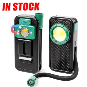 COB 800LM 360 Flexible Workshop Work Light Flashlight Clip on Emergency Torch Car Repair IP44 Waterproof Dimmable