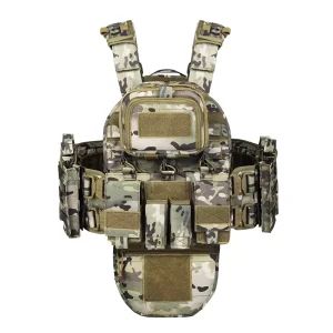Camouflage Woodland OCP Molle Chaleco Tactico Plate Carrier Tactical Vest with Crotch Protection