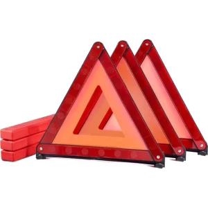 Car Breakdown Parking Warning Sign Double Sided Reflective Emergency Tool Folding Rotating Red Triangle Small Self Drive Safety