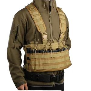 Chest Rig with Adjustable Shoulder Straps Outdoor Sports Storage Compartments Tactical Vest for Hunting