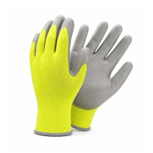 China Supplier PU-Coated Safety Gloves Industrial Work Protective Gloves