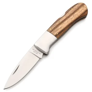 Classic 440 Stainless Steel Folding Pocket Knife Zebrawood Handle Traditional Multi Blade Hunting Camping Pocket Knife EDC Tool