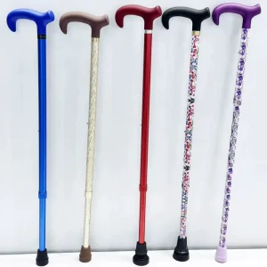 Colorful Walking Cane for Men Women Foldable Adjustable Heavy Duty Collapsible Walking Sticks for Seniors Adults