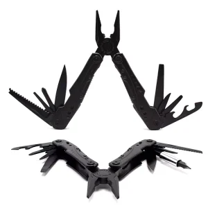 Compact All-in-one Multi-tool Stainless Steel Pliers with Knife Saw & Screwdriver Bits Outdoor Daily Carry Hiking