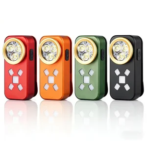 Compact Size 500 Lumens UV RGB Flashlight Mini Pocket Torch USB Rechargeable with Clip and Magnet for Camping Garage Emergency