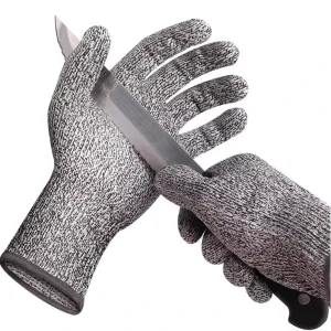 Competitive HPPE Cut Resistant Gloves Workers Construction Knife Blade Proof Level 5 Anti cut Safety Protection Cut Proof