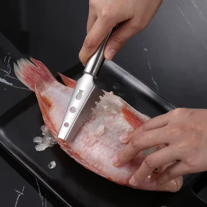 Cooking Tools Fish Cleaning Knife Skinner Fish Skin Scraper Stainless Steel Fish Scales Fishing Cleaning Remover Tool