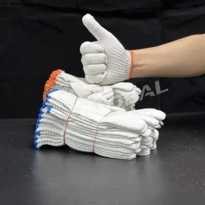 Cotton Mechanic Gloves Cut-Resistant Knitted Safety Gloves