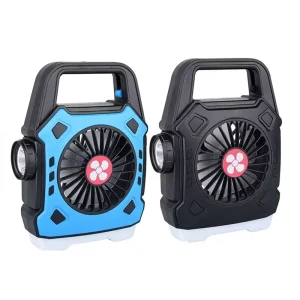 Cross Border Hot Selling Outdoor Camping LED Fan Light Multi Functional Portable Fast Charging Work Light Searchlight Flashlight