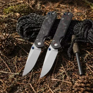 Custom Folding Knife Utility Sharp Pocket Knife Carbon Fiber Handle High Hardness Outdoor Tactical Hunting Knife EDC Tool GT0164