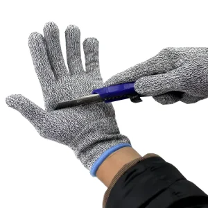 Custom Level 5 Cut Resistant Kitchen Work Gloves Cut Proof Working Safety Gloves