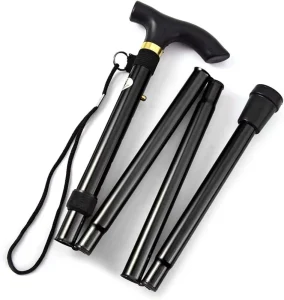 Custom Logo Packaging Foldable Cane 84 93CM Adjustable Walking Stick for Old People Folding Walking Cane CE Certification