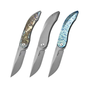 Custom OEM Industrial Grade Gr5 Titanium EDC Folding Knife M390 Blade High Hardness Portable Tactical Camping Tool