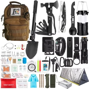 Customizable 142 in 1 Emergency Survival Kit Professional Outdoor Gear Bag for Rescue Camping Hiking