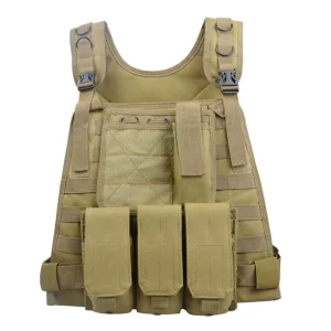 Customizable Multi Function Tactical Vest Outdoor Fashion Camouflage with Zipper Closure Waterproof Feature