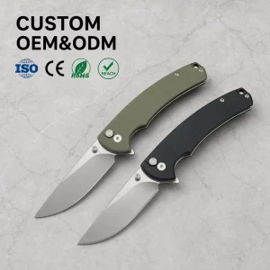 Customizable Portable Folding Knife Outdoor Tactical Pocket Knife D2 Steel Sharp Assisted Opening Knife Tool OEM T0030