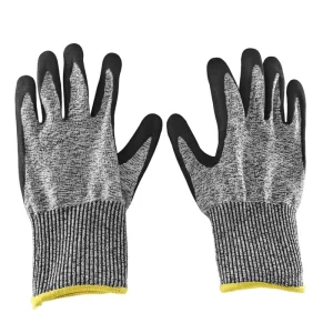 Cut Level A6 Large Size Cut Resistant Gloves with Nitrile Coating Puncture Resistant and Abrasion Resistant for Automotive Use