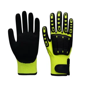 Cut-Resistant Anti-Collision Gloves with HPPE Nitrile TPR Material Anti-Slip Shock-Absorbing